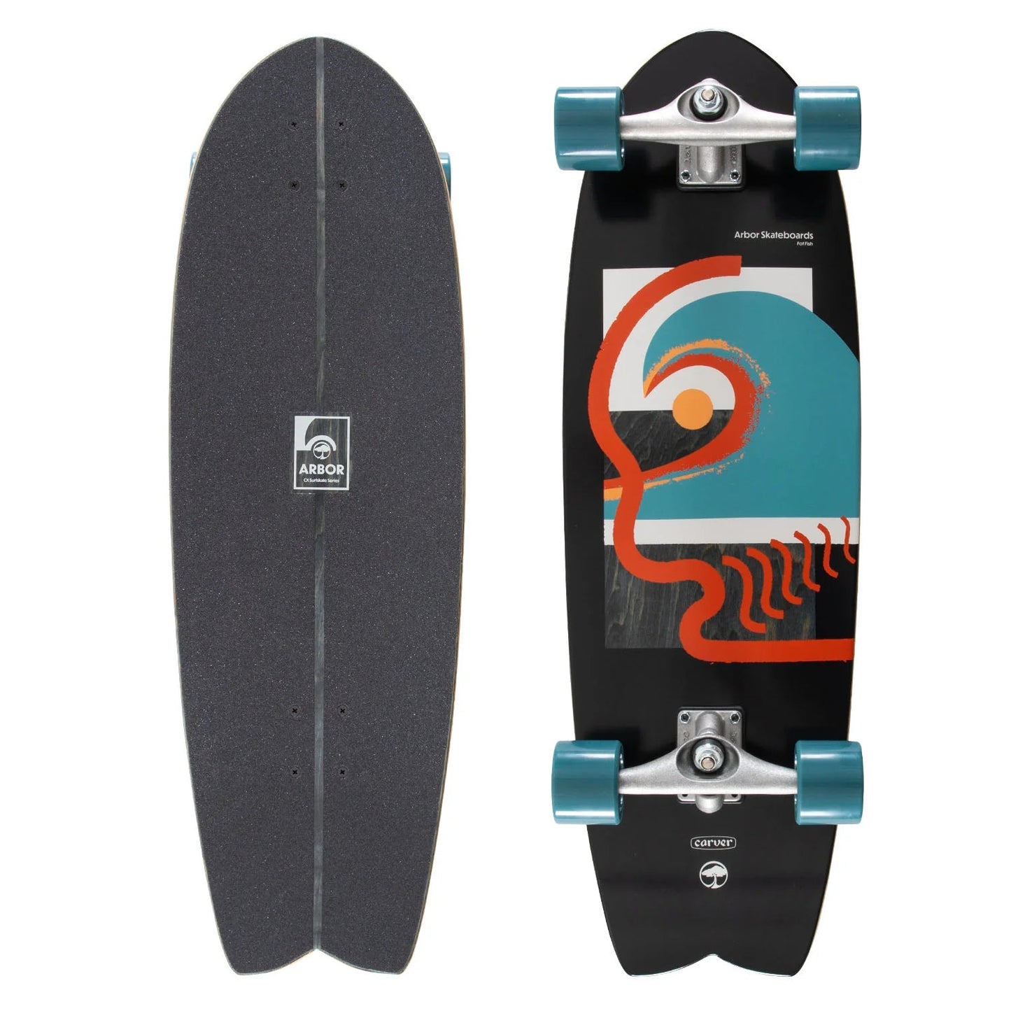 Arbor: CX Fat Fish 32" Surfskate Longboard Complete - MUIRSKATE