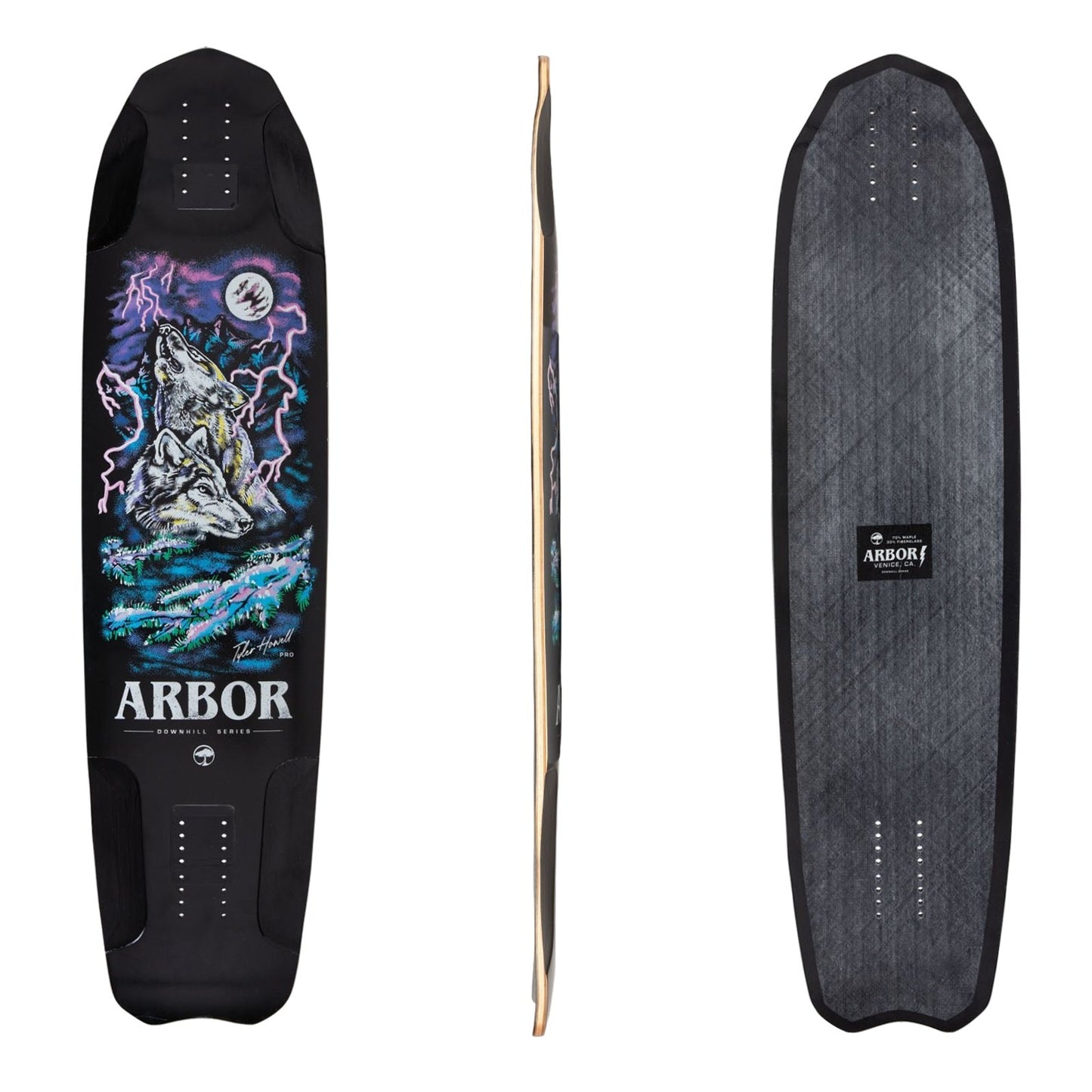 Arbor: Tyler Howell Pro Downhill Longboard Skateboard Deck - MUIRSKATE