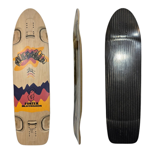 Foster: Resurrector V2 Carbon Longboard Skateboard Deck - MUIRSKATE