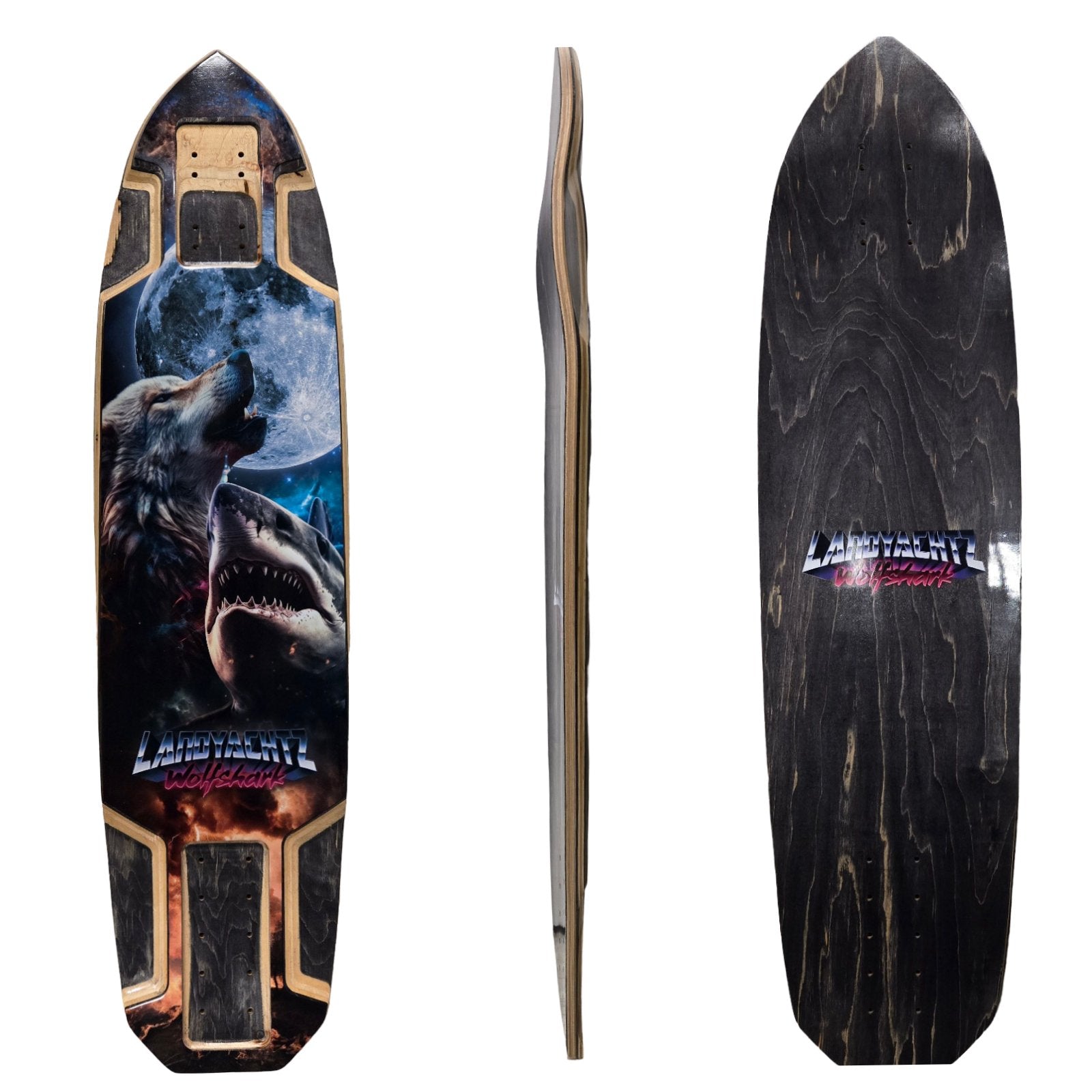 Landyachtz: Wolfshark 2024 Longboard Skateboard Deck - MUIRSKATE