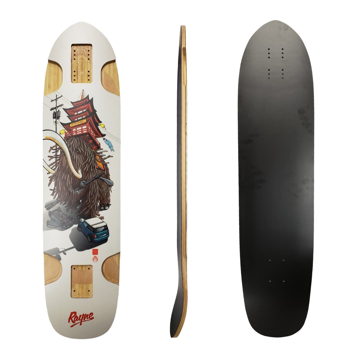 Rayne: Strayne Longboard Skateboard Deck (Tamale Tech) - MUIRSKATE