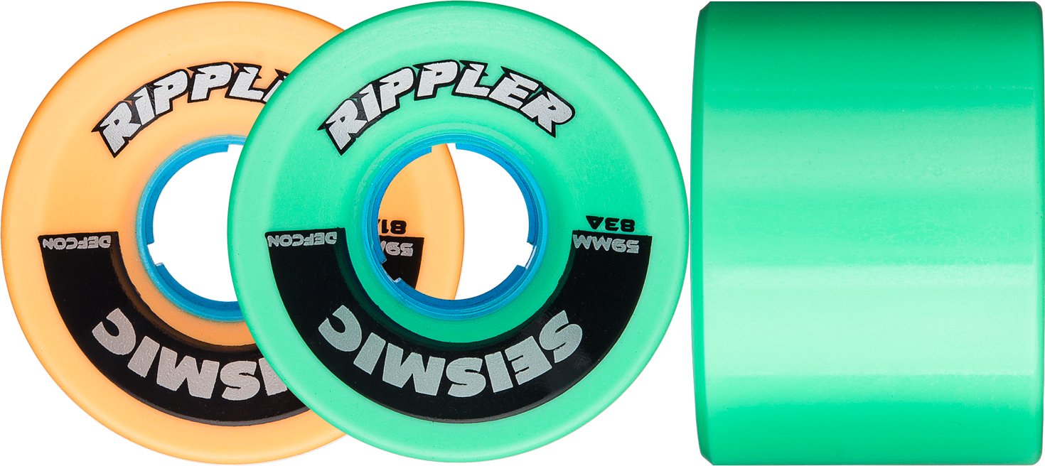 Seismic: 59mm Rippler Longboard Skateobard wheels - MUIRSKATE