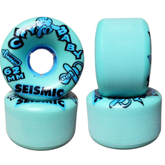 Seismic: 62mm Cry Baby Defcon Longboard Wheels - MUIRSKATE