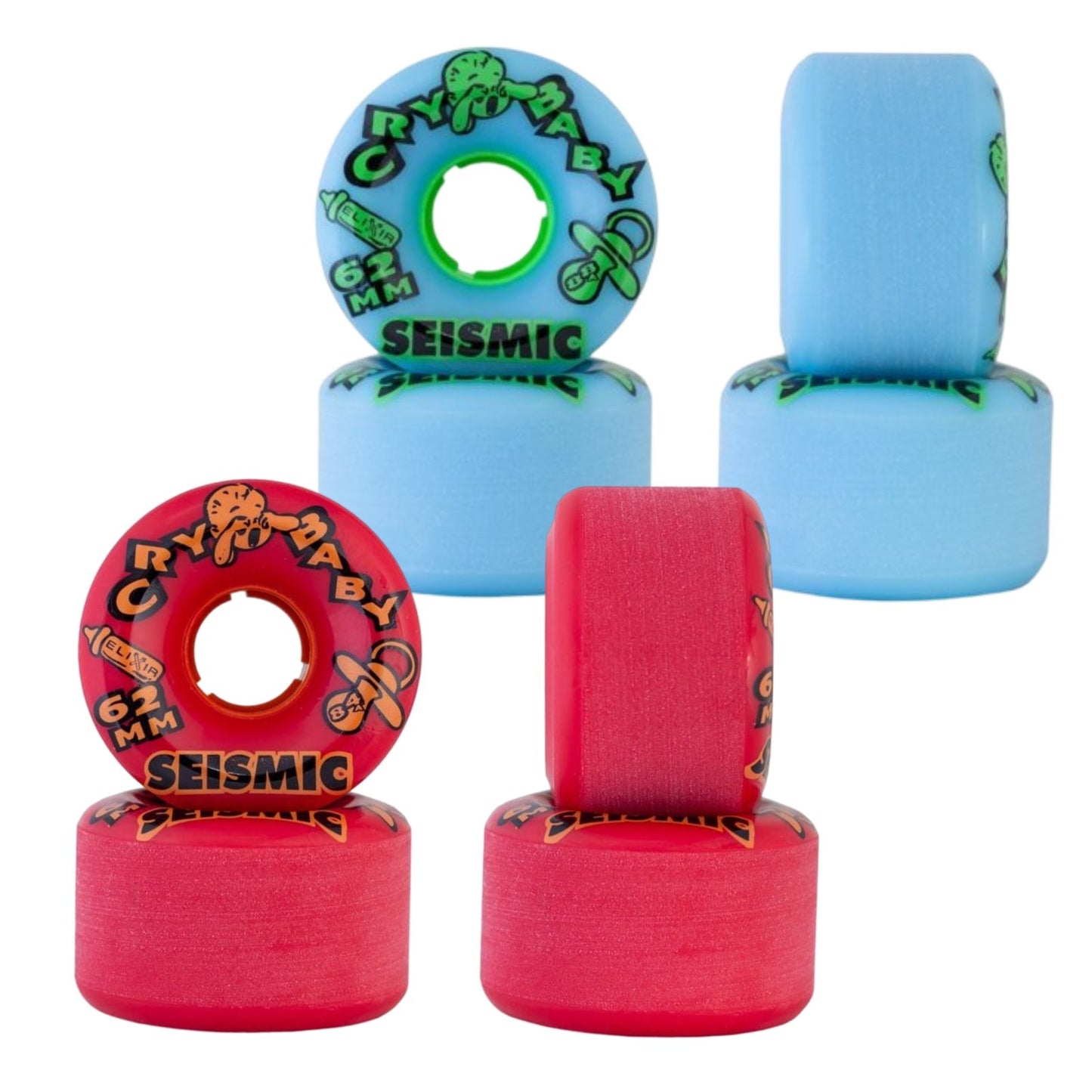 Seismic: 62mm Cry Baby Elixir Longboard Wheels - MUIRSKATE