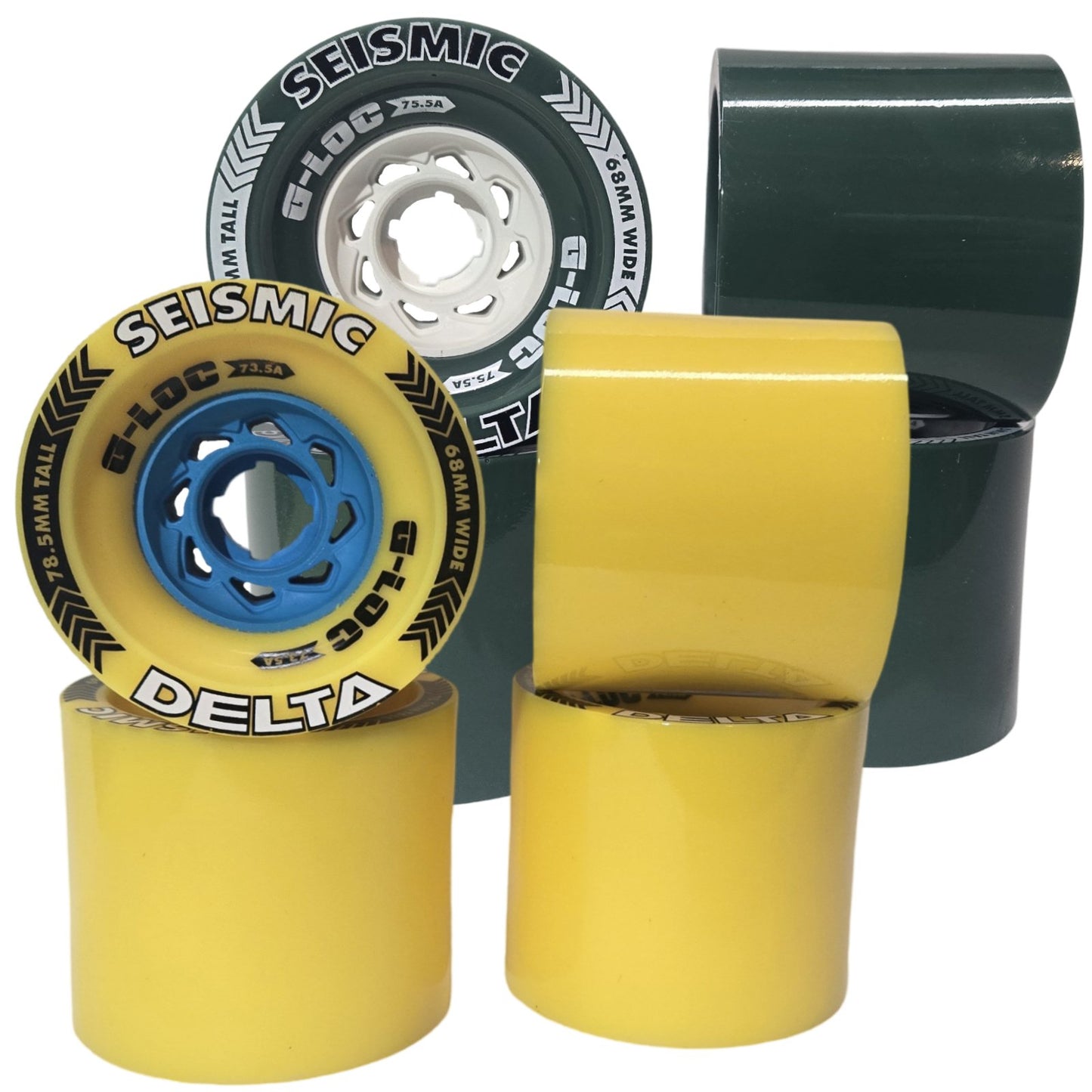 Seismic: 78.5mm Delta G - Loc Longboard Wheels - MUIRSKATE