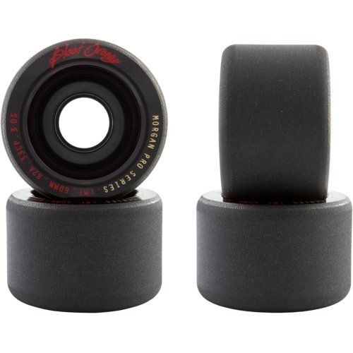 Blood Orange: 60mm Morgan Black Series Longboard Skateboard Wheels - MUIRSKATE