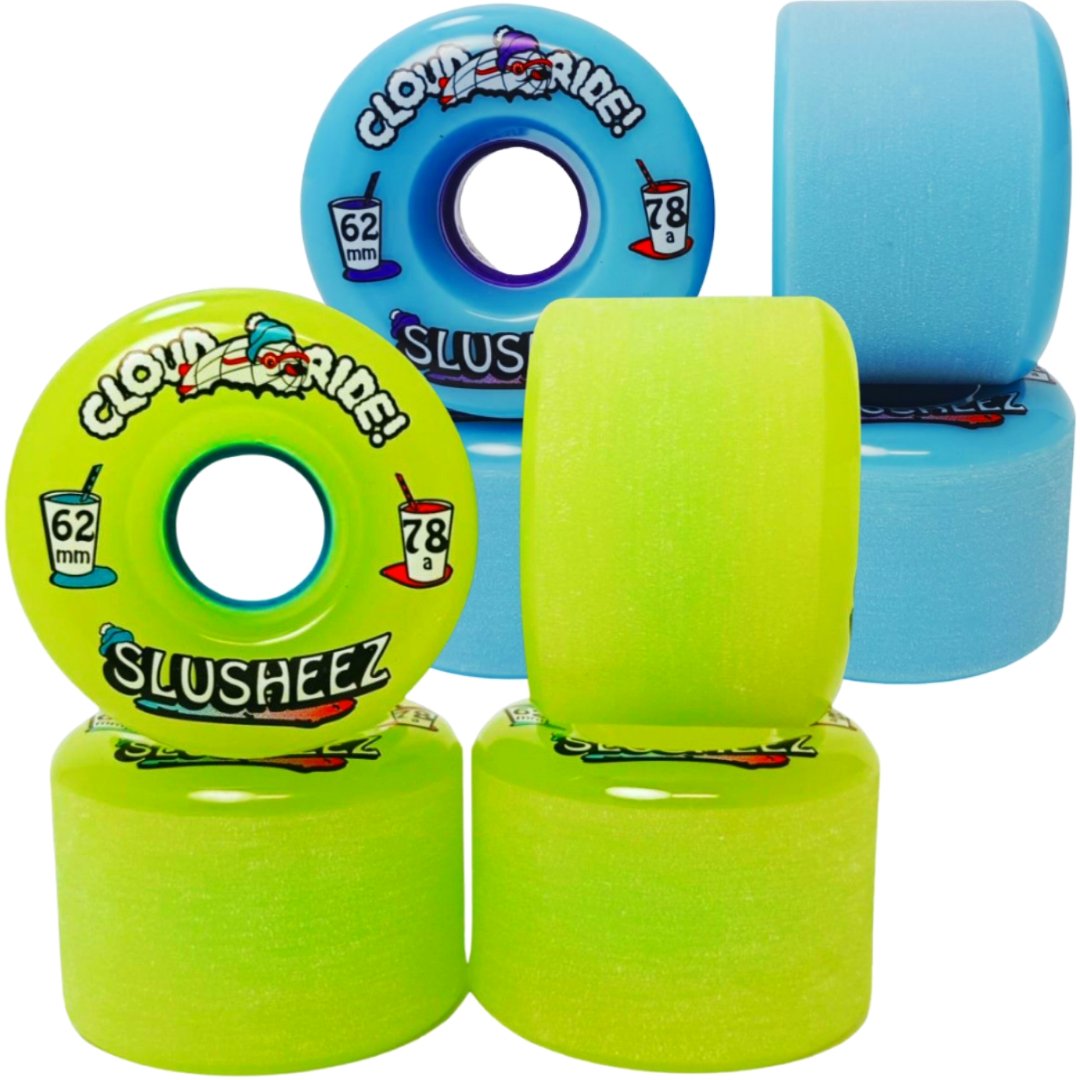 Cloud Ride: 62mm Slusheez Longboard Skateboard Wheel - MUIRSKATE